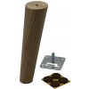 Interex design Nábytková drevená nožička D45 AGOS / Dub lakovaný 200 mm