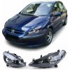 Peugeot 307 predné čierne svetlá s hmlovkou
