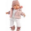 Llorens 42406 BABY JULIA realistická se zvuky a měkkým látkovým tělem 42 cm