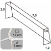 KV Řezáč Futbalová sieť 7,5x2,5x0,8x1,2/12/3mm