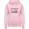 AWDis Hoodie Mikina - Nápis - Let's get one thing Straight - Bábätkovská ružová - M - Dámske