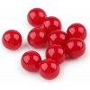 Dekoračné guličky / perly bez dierok na nalepenie Ø8; 10 mm - (Ø8 mm) červená (20 ks)