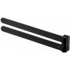 FUTURA BLACK – Věšák na ručníky dvojitý pohyblivý 440 mm – černá – BISK 02968