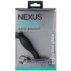 Nexus Glide Black - anatomický masážer prostaty s oceľovou guľôčkou, 11,5 cm