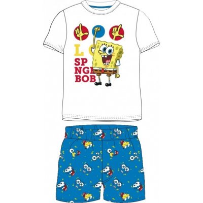 E plus M pyžamo Spongebob modrá