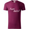 Furt dačo - Tričko z organickej bavlny - L ( Fuchsiová )