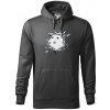 Florbal lopta v triku - Mikina pánska Cape s kapucňou - 3XL ( Tmavá bridlica (sivá so zeleným nádychom) )