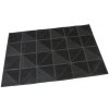 Gumová čistiaca vonkajšia rohož FLOMA Triangles - D 40cm, Š 60cm a V 0,7cm 70080116