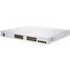 Cisco switch CBS250-24P-4X, 24xGbE RJ45, 4x10GbE SFP+, fanless, PoE+, 195W - REFRESH