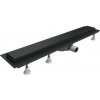 OMNIRES - LOWFIX lineárny sprchový odtok s pevnou mriežkou, 80 cm čierna /BLH/ LOWFIX80GBL