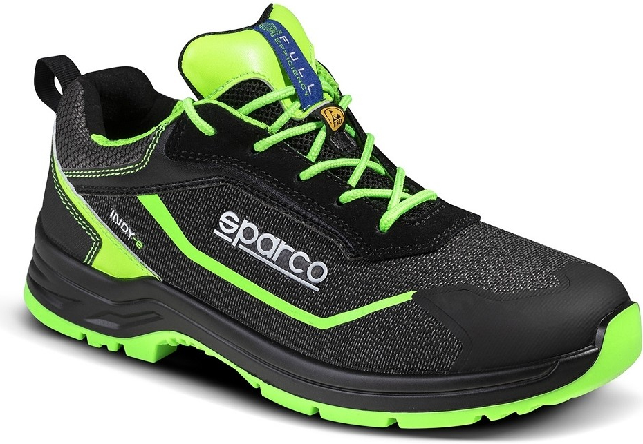 Sparco INDY FORESTER ESD S3S SR LG Bezpečnostná obuv Čierna-Zelená