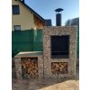 HTI Gabionový krb 1900x900x600 mm
