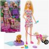 Barbie Bábika a psík na kočíku Sada HTK37