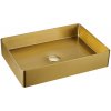 SAPHO - AURUM nerezové umývadlo 50x35,2cm, vrátane výpuste, zlato mat AU203