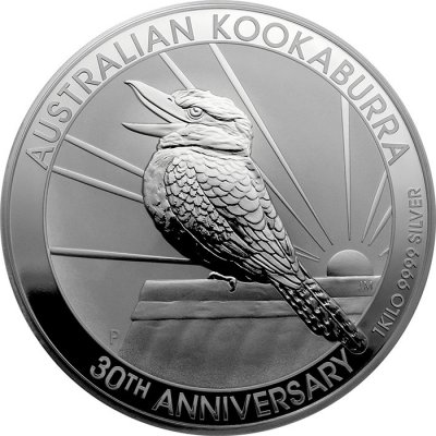 Strieborná minca Kookaburra Rybárik 2020 1 Kg
