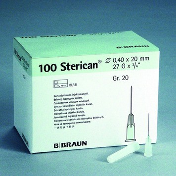 B.Braun Sterican injekčná ihla 0,4 x 20 mm jednorázová 100 ks od 4,21 € -  Heureka.sk