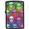 Benzínový zapaľovač Colorful Skulls
