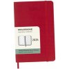 Moleskine A6 týždenný 2025 červený