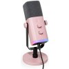 Dynamický štúdiový mikrofón Fifine AM8P AMPLIGAME USB/XLR RGB ružový PnP