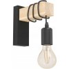 Nástenné svietidlo Eglo béžové, hnedé, čierne E27 10 W