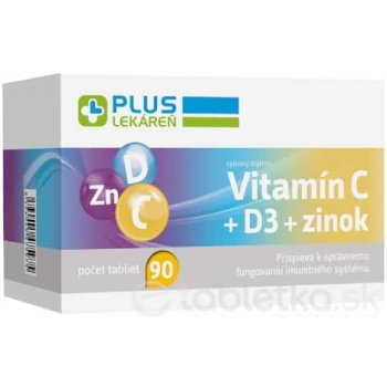 Plus Lekáreň Vitamín C + D3 + zinok 90 tabliet od 14,96 € - Heureka.sk