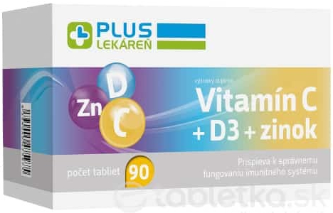 Plus Lekáreň Vitamín C + D3 + zinok 90 tabliet od 14,48 € - Heureka.sk