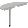 OFFICE PRO s.r.o. HOBIS prídavný stôl zakončovací oblúk - GP 120, sivá