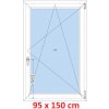 Soft Plastové okno 95x150 cm, otváravé a sklopné