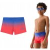 Boxerky 4F modré červené 158 priliehavý strih
