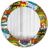 Komiksový štýl Komiksový štýl Okrúhle dekoračné zrkadlo lsdo-00116