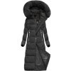 Dlhá dámska zimná bunda MODA688 čierna XL