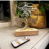 GRAVEA LED Lampa „Strom života“ pre Mamu PODSTAVEC: Teplá biela s diaľkovým ovládaním nabíjateľný + USB kábel