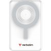 Verbatim magnetická bezdrátová powerbanka Charge 'n' Go C+C, displej, 10000 mAh, stříbrná