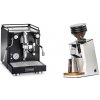 La Pavoni Cellini Classic, black + Eureka Mignon Zero 65 Speedy, CR white