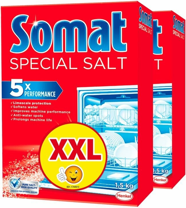 Somat soľ do umývačky riadu 2x1,5 kg od 4,9 € - Heureka.sk