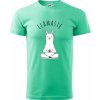 Yoga Llamaste - Klasické pánske tričko vyššej gramáže - 3XL ( Mätová )