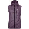 Ortovox Swisswool Piz Boe Vest W wild berry S; Fialová vesta