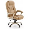 Kancelárske kreslo DESMOND — nosnosť 130 kg, viac farieb béžová ekokoža