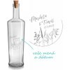 Svadobná pieskovaná fľaša Olea Piede Lúčne trávy 0,7 l