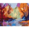 Diamondi Diamantové maľovanie ABSTRAKTNÁ KRAJINA 40 x 50 cm vypnuté plátno na rám