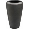 G21 Kvetináč Coal Oval 44,3 x 44,3 x 69,8 čierny