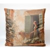 Takoy Zamatová obliečka na vankúš 45x45 ráno na balkóne-HT-00352 | 45 x 45 cm