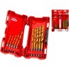Sada vrtákov do kovu Milwaukee HSS-G TiN Red Hex 10 ks (3-10 mm) 4932493865