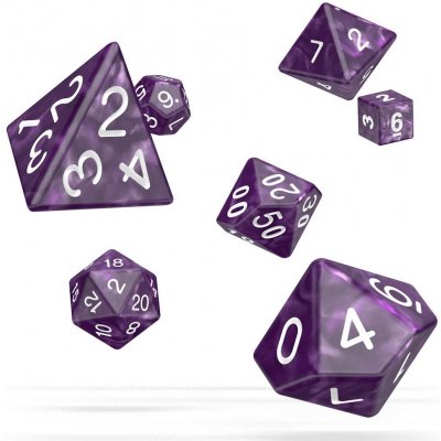 Oakie Doakie Dice RPG Set MarblePurple Kocka Set 7