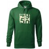 Tachometer 50 - Mikina pánska Cape s kapucňou - 4XL ( Fľaškovozelená )