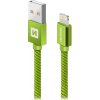 Swissten 71523207 datový Textile Usb / Lightning, 1,2m, zelený