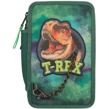 Dino World 3-patra plný T-Rex na reťazi zelené mračná v pozadí