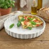 KUCHENPROFI Burgund 27 cm biela - keramická forma na pečenie tarty