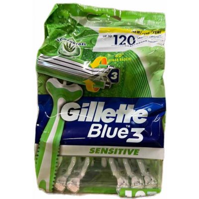 GILLETTE Blue 3 Sensitive jednorázové žiletky 12ks