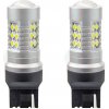 AMIO LED žiarovka 1156 CAN-BUS 24× SMD 3030 T20 7440 w21w 12 V/24 V biela 5600 K, sada 2 ks 5903293011737